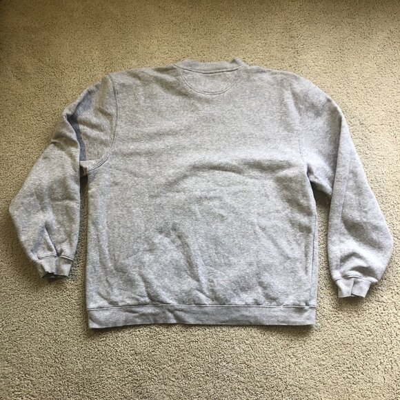 Reebok NFL Minnesota Vikings Football Brett Favre Crewneck Sweatshirt Large Gray - Picture 5 of 6